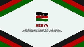 kenya flagga abstrakt bakgrund design mall. kenya oberoende dag baner tecknad serie vektor illustration. kenya mall