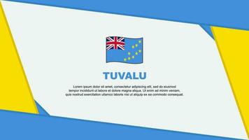 tuvalu flagga abstrakt bakgrund design mall. tuvalu oberoende dag baner tecknad serie vektor illustration. tuvalu oberoende dag