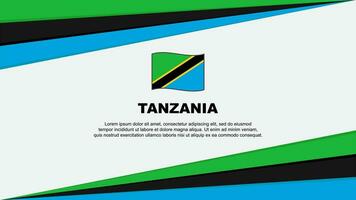 tanzania flagga abstrakt bakgrund design mall. tanzania oberoende dag baner tecknad serie vektor illustration. tanzania design