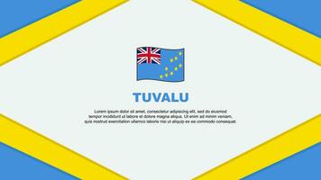 tuvalu flagga abstrakt bakgrund design mall. tuvalu oberoende dag baner tecknad serie vektor illustration. tuvalu mall