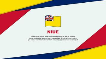 niue Flagge abstrakt Hintergrund Design Vorlage. niue Unabhängigkeit Tag Banner Karikatur Vektor Illustration. niue