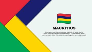 Mauritius Flagge abstrakt Hintergrund Design Vorlage. Mauritius Unabhängigkeit Tag Banner Karikatur Vektor Illustration. Mauritius Illustration