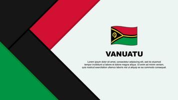 Vanuatu Flagge abstrakt Hintergrund Design Vorlage. Vanuatu Unabhängigkeit Tag Banner Karikatur Vektor Illustration. Vanuatu Illustration