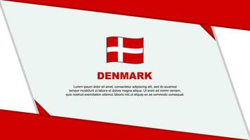Dänemark Flagge abstrakt Hintergrund Design Vorlage. Dänemark Unabhängigkeit Tag Banner Karikatur Vektor Illustration. Dänemark Unabhängigkeit Tag