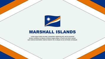 marshall öar flagga abstrakt bakgrund design mall. marshall öar oberoende dag baner tecknad serie vektor illustration. marshall öar mall