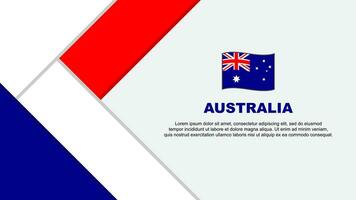 Australien Flagge abstrakt Hintergrund Design Vorlage. Australien Unabhängigkeit Tag Banner Karikatur Vektor Illustration. Australien Illustration