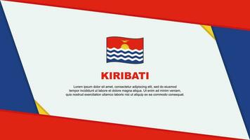 kiribati flagga abstrakt bakgrund design mall. kiribati oberoende dag baner tecknad serie vektor illustration. kiribati oberoende dag