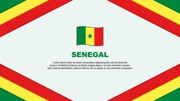 senegal flagga abstrakt bakgrund design mall. senegal oberoende dag baner tecknad serie vektor illustration. senegal mall