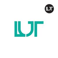 Brief Lut Monogramm Logo Design vektor