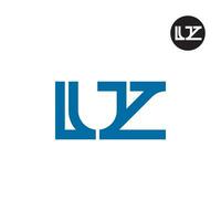 Brief Luz Monogramm Logo Design vektor