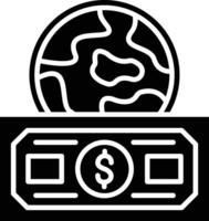 senden Geld Übersee- Vektor Symbol