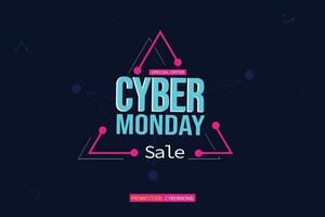 kostenlos Cyber Montag Promo Verkauf Angebot Design vektor