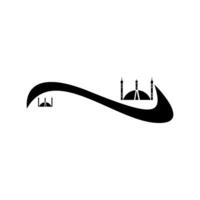 Moschee Symbol Design Symbol Bild vektor