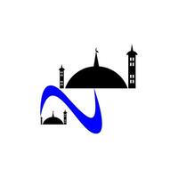 Moschee Symbol Design Symbol Bild vektor