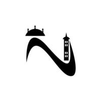 Moschee Symbol Design Symbol Bild vektor