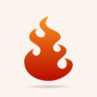 Feuer Flamme Logo Design Vektor. Lagerfeuer Silhouette Logo Symbol vektor