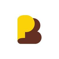 pb logotyp är professionell och enkel vektor