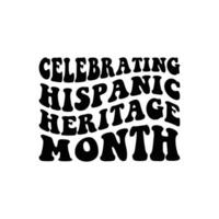 feiern spanisch Erbe Monat vektor