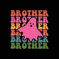 Bruder T-Shirt Design vektor