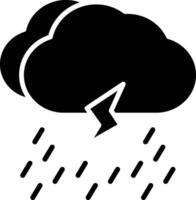 Gewitter Vektor Symbol