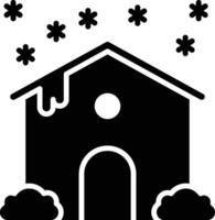 Zuhause Schneesturm Vektor Symbol