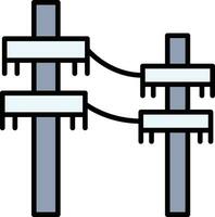 elektrisch Pole Vektor Symbol