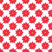 Textil- Urlaub Blume Weihnachtsstern rot Pflanze Vektor