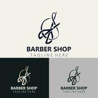 barberare logotyp design scissor ikon mall. modern enkel design. frisörer verktyg och frisör. vektor illustration