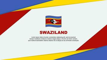 swaziland flagga abstrakt bakgrund design mall. swaziland oberoende dag baner tecknad serie vektor illustration. swaziland