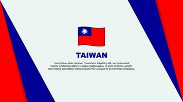 taiwan flagga abstrakt bakgrund design mall. taiwan oberoende dag baner tecknad serie vektor illustration. taiwan flagga