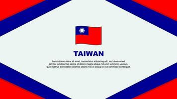 taiwan flagga abstrakt bakgrund design mall. taiwan oberoende dag baner tecknad serie vektor illustration. taiwan mall