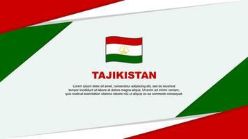 tadzjikistan flagga abstrakt bakgrund design mall. tadzjikistan oberoende dag baner tecknad serie vektor illustration. tadzjikistan