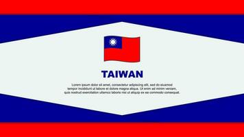 taiwan flagga abstrakt bakgrund design mall. taiwan oberoende dag baner tecknad serie vektor illustration. taiwan vektor