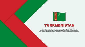 Turkmenistan Flagge abstrakt Hintergrund Design Vorlage. Turkmenistan Unabhängigkeit Tag Banner Karikatur Vektor Illustration. Turkmenistan Illustration