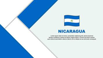 nicaragua flagga abstrakt bakgrund design mall. nicaragua oberoende dag baner tecknad serie vektor illustration. nicaragua illustration