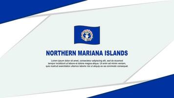 nordlig mariana öar flagga abstrakt bakgrund design mall. nordlig mariana öar oberoende dag baner tecknad serie vektor illustration. nordlig mariana öar
