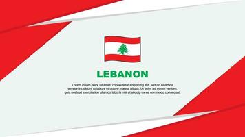 libanon flagga abstrakt bakgrund design mall. libanon oberoende dag baner tecknad serie vektor illustration. libanon