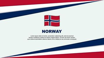 Norwegen Flagge abstrakt Hintergrund Design Vorlage. Norwegen Unabhängigkeit Tag Banner Karikatur Vektor Illustration. Norwegen Design