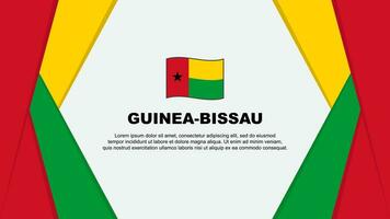 guinea-bissau flagga abstrakt bakgrund design mall. guinea-bissau oberoende dag baner tecknad serie vektor illustration. guinea-bissau bakgrund