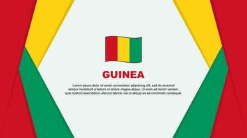 Guinea Flagge abstrakt Hintergrund Design Vorlage. Guinea Unabhängigkeit Tag Banner Karikatur Vektor Illustration. Guinea Hintergrund