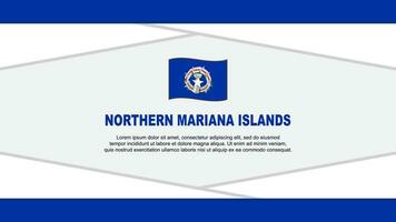 nordlig mariana öar flagga abstrakt bakgrund design mall. nordlig mariana öar oberoende dag baner tecknad serie vektor illustration. nordlig mariana öar vektor