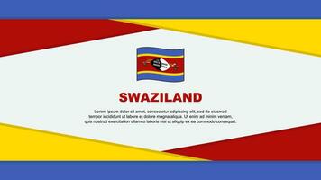 swaziland flagga abstrakt bakgrund design mall. swaziland oberoende dag baner tecknad serie vektor illustration. swaziland vektor