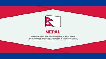 Nepal Flagge abstrakt Hintergrund Design Vorlage. Nepal Unabhängigkeit Tag Banner Karikatur Vektor Illustration. Nepal Vektor