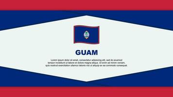 guam Flagge abstrakt Hintergrund Design Vorlage. guam Unabhängigkeit Tag Banner Karikatur Vektor Illustration. guam Vektor