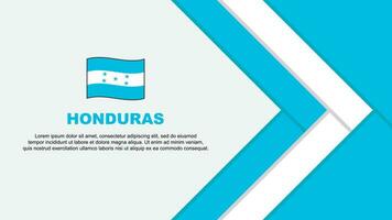 Honduras Flagge abstrakt Hintergrund Design Vorlage. Honduras Unabhängigkeit Tag Banner Karikatur Vektor Illustration. Honduras Karikatur