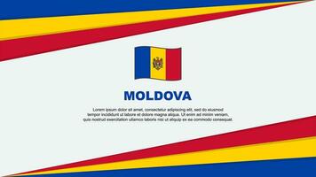 moldavien flagga abstrakt bakgrund design mall. moldavien oberoende dag baner tecknad serie vektor illustration. moldavien design