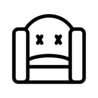 soffa ikon vektor symbol design illustration