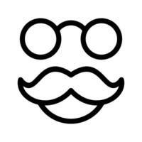 Schnurrbart Symbol Vektor Symbol Design Illustration