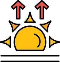 Sonnenaufgang-Vektor-Symbol vektor