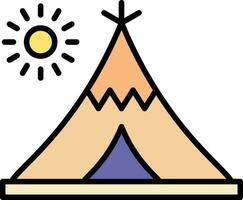 Wüste Tipi Vektor Symbol